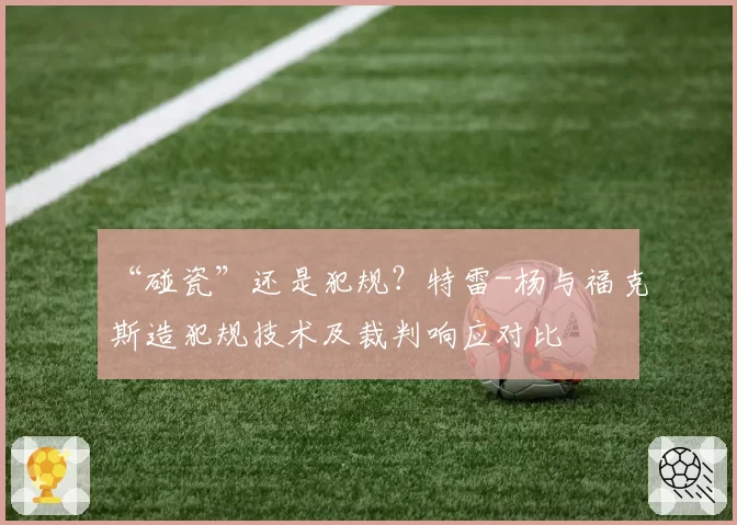 “碰瓷”还是犯规？特雷-杨与福克斯造犯规技术及裁判响应对比